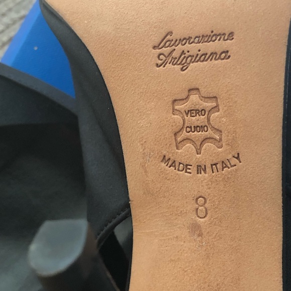 Something Bleu Sling Back Heels - Picture 5 of 8